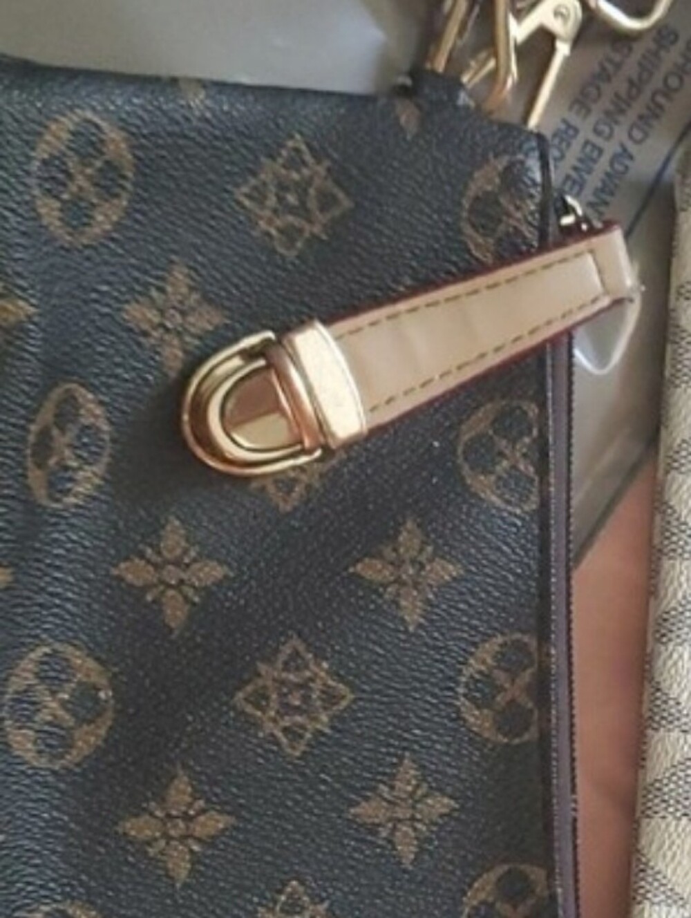 Women's Brown Monogram Patterned , Louis inspired
